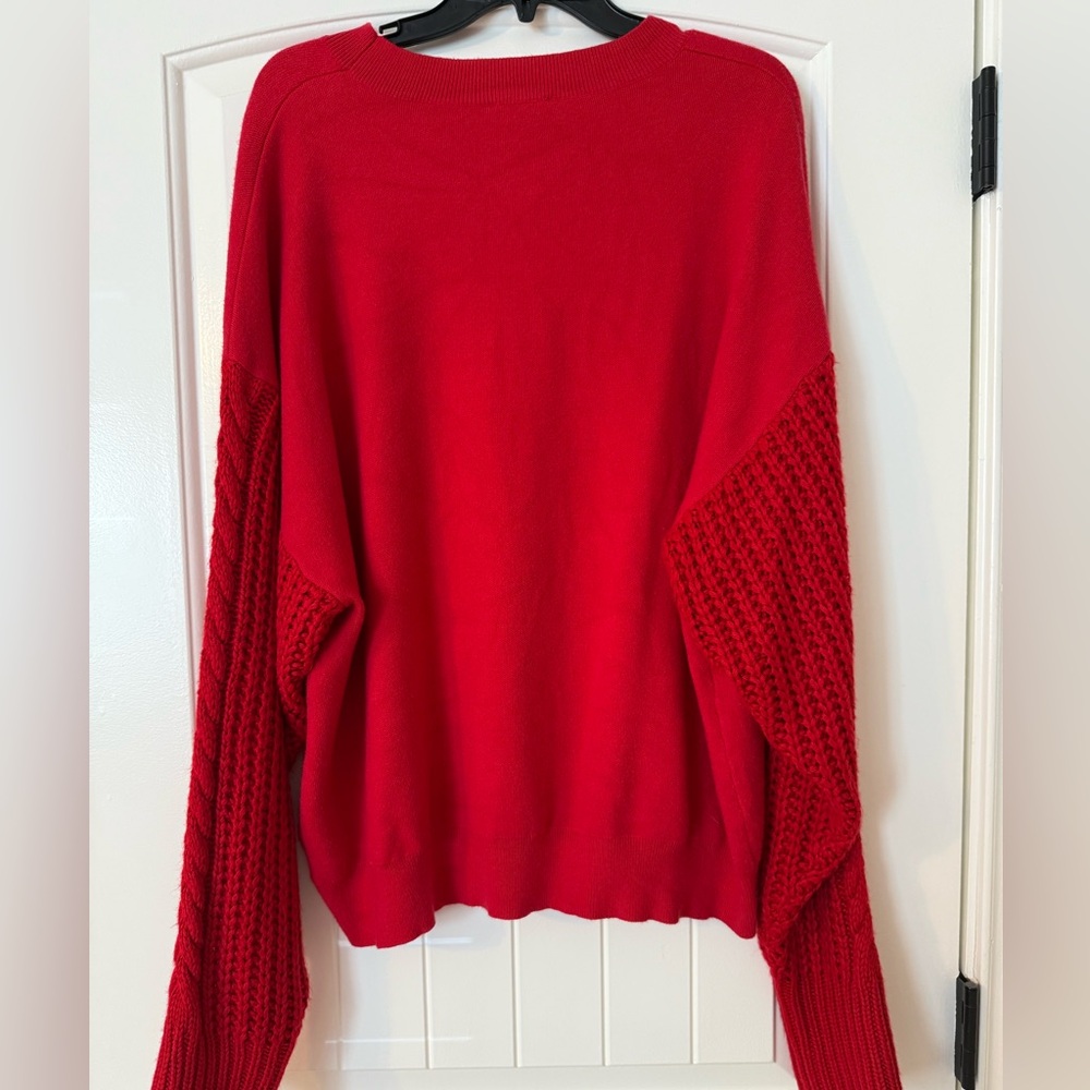 &merci Red Sweater - Large - Picture 2 of 3